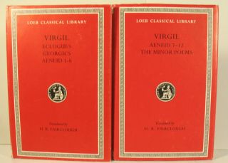 Virgil Vols 1 & 2 Loeb Classics Aeneid Minor Poems Eclogues Georgics Latin Text