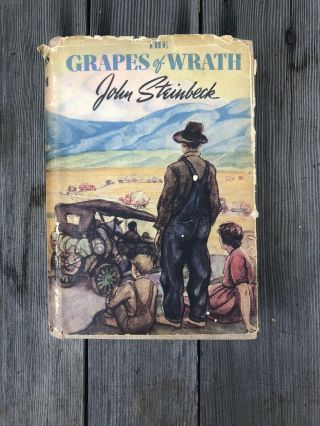 The Grapes Of Wrath Steinbeck 1939 1940 First Edition 13th Printing Dust Jacket