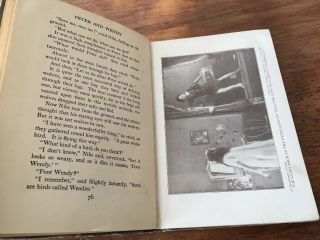 Vintage PETER PAN The Story of Peter and Wendy - JM Barrie - 1911 - Photoplay Ed 7