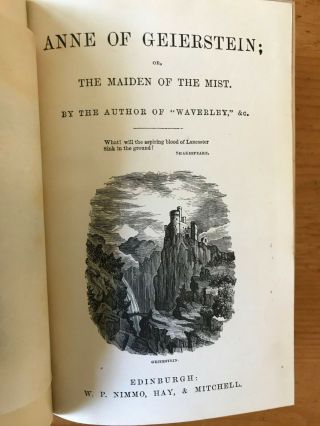 Waverley Novels Sir Walter Scott - 11 Hardcover Antique Books 3