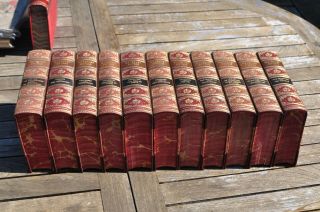 Waverley Novels Sir Walter Scott - 11 Hardcover Antique Books 7