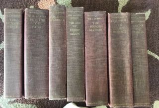 The Story Of Civilization By Will Durant 7 Volume Vintage Hardcover Set