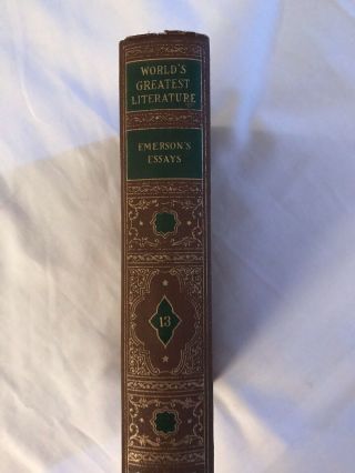 Emerson’s Essays Volume 13 - World’s Greatest Literature