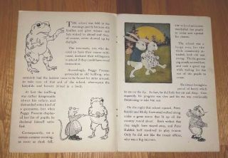 1917 Book - Peter Rabbit Goes to School - Saalfield Publishing 5