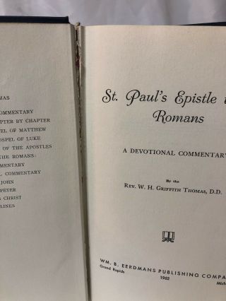 St Paul ' s Epistle to the Romans by W Griffith Thomas 5
