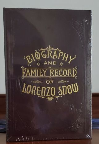 Mormon Book: Church Employee Christmas Gift:biography Of Lorenzo Snow