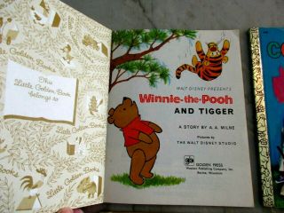 4 Little Golden Books COLORS ARE WINNIE THE POOH MISTER ROGERS PINOCCHIO 2