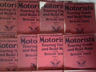 1926 Complete Set Of 12 Newnes’ Motorists’ Touring Guide And Maps Illustrated