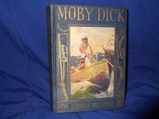 Vintage 1930 Moby Dick By Herman Melville,  Illustrated Hardcover