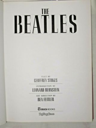 The Beatles by Geoffrey Stokes Andy Warhol Rolling Stone Press 1980 1st HC DJ 5