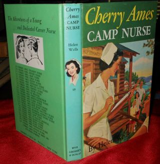 1957 Cherry Ames 19 Camp Nurse Hb/pc Helen Wells Illustrated