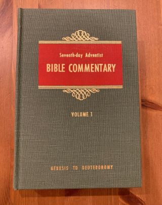 Seventh - Day Adventist Bible Commentary Hc 1976 Vol 1 Genesis - Deut R & H