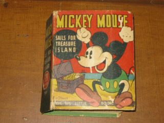 Vintage Mickey Mouse Sails For Treasure Island 1933 Whitman Better Little Book
