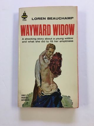 Wayward Widow Loren Beauchamp Vintage Sleaze Gga Paperback Midwood Rader Cover
