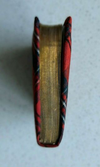 Scott ' s Lady of The Lake Thistle Library 1920s Illustrated Miniature Tartan Book 4