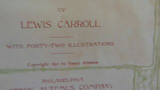 Alice ' s Adventures in Wonderland Book by Lewis Carroll Circa 1897 4