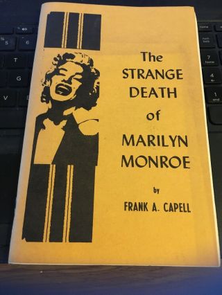 The Strange Death Of Marilyn Monroe By Frank A Capell,  Paperback,  Addenda 1969