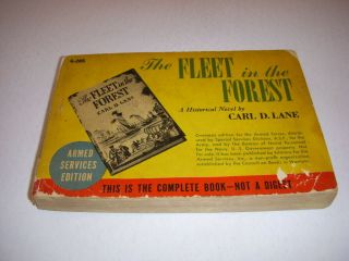 The Fleet In The Forest By Carl D.  Lane,  Armed Services Edition G - 205 1943,  Pb
