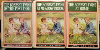 3 The Bobbsey Twins Books Hardcover W/ Dust Jackets By Laura Lee Hope