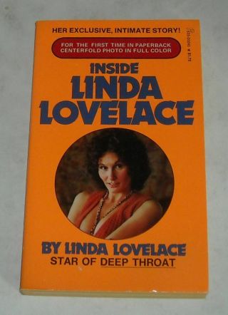 Unread 1973 Pinnacle Books Inside Linda Lovelace Sleaze Pb Book Bio With Poster