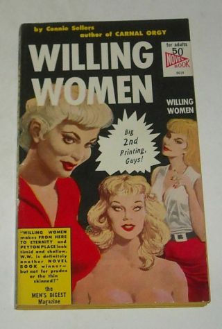 Unread 1961 Novel Books Willing Women Sleaze Pb Book Connie Sellers Gga Cover