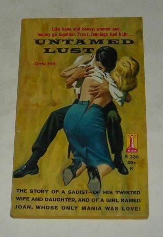 Unread 1960 Beacon Books Untamed Lust Sleaze Pb Book Gga Sexy Blonde Cvr Sadist