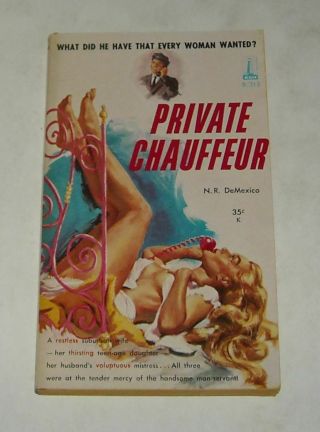 Unread 1960 Beacon Books Private Chauffeur Sleaze Pb Sexy Gga N.  R,  Demexico