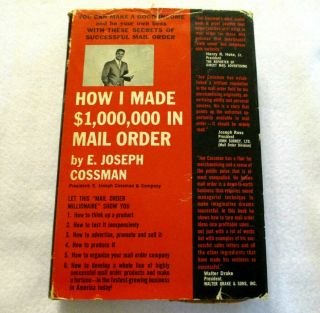 How I Made $1,  000,  000 In Mail Order By E.  Joseph Cossman (1963 Hardcover Book)