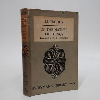 On The Nature Of Things By Lucretius Everyman 