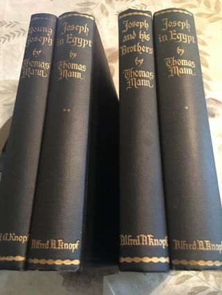 Thomas Mann,  Alfred A Knopf,  4 Volume 1938,  First Editions Plus