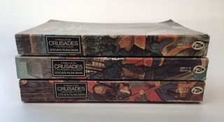 COMPLETE 3 VOLUME SET History of the Crusades by Runciman 1980 - 1981 Paperbacks 2
