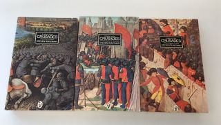 COMPLETE 3 VOLUME SET History of the Crusades by Runciman 1980 - 1981 Paperbacks 4