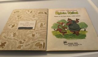 Vintage 1973 Walt Disney Robin Hood Children’s Little Golden Book D126 2