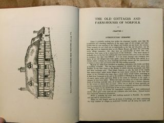 1928 The Old Cottages and Farm - Houses of Norfolk with Pen and Ink drawings 2