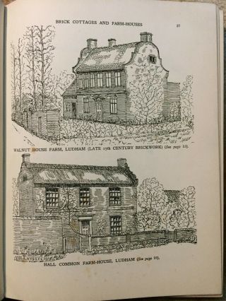 1928 The Old Cottages and Farm - Houses of Norfolk with Pen and Ink drawings 7