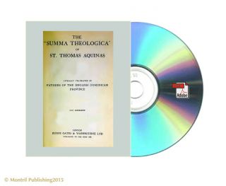 The Summa Theologica Of St.  Thomas Aquinas 10 (ten) Ebooks On Cd