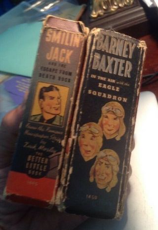 Two 1940s Better Little Books Smilin ' Jack And Barney Baxter 3