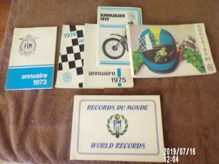 Fim Year Books 1973,  1974,  1975,  1977,  1980,  1979 World Records