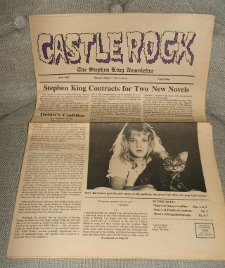 Castle Rock The Stephen King Newsletter For June 1985 Volume 1 Number 6