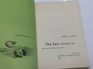 The Sea Around Us 1st Ed 19th Print 1953 HC DJ Rachel L Carson 4
