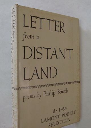 Poetry Poems Verse Letters From A Distant Land Philip Booth England Dj 1957