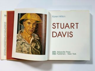 Stuart Davis coffee table book written by Karen Wilkin 3