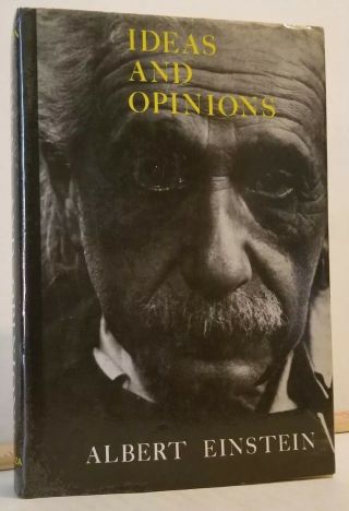 1954 Albert Einstein Ideas And Opinions First Edition Hcdj Vintage
