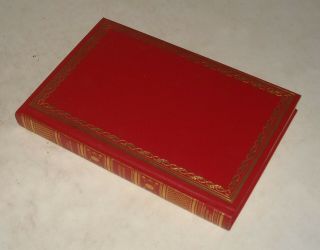 Pre 1964 Leather Bound Hc Book - The Autobiography Of Benjamin Frankin Classic