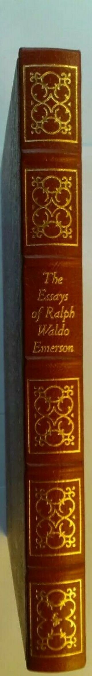 The Essays Of Ralph Waldo Emerson,  Fine Full Leather,  Easton Press (bkn155)