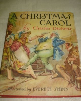A CHRISTMAS CAROL in Prose by Charles Dickens 1938 hbdj 2