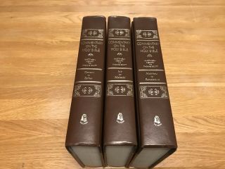 Matthew Henry And Thomas Scott Commentary On The Bible 1979 3 Vol.  Set