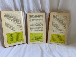 Lord Of The Rings Trilogy All 1st PB Editions c1965 Set 2