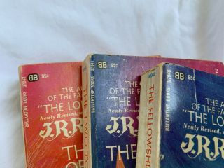 Lord Of The Rings Trilogy All 1st PB Editions c1965 Set 6