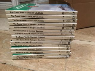 The Ocean World Of Jacques Cousteau Vols 1 - 15.  Hardcovers.  1970 